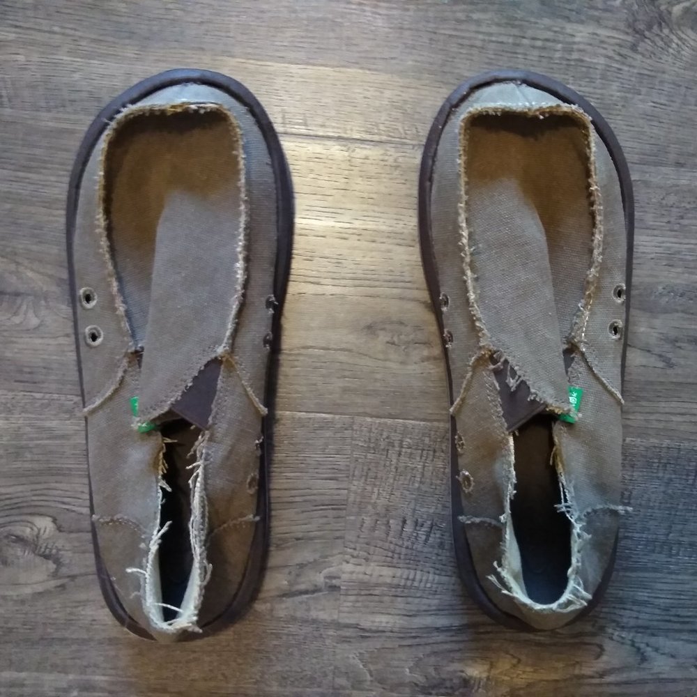 Sanuk Vagabond Sidewalk Surfers Slip-ons NWOT